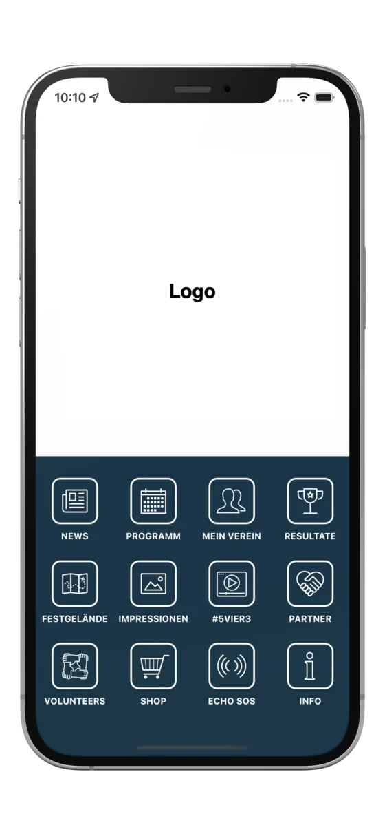 Screenshot der FestiGuide App auf einem iPhone